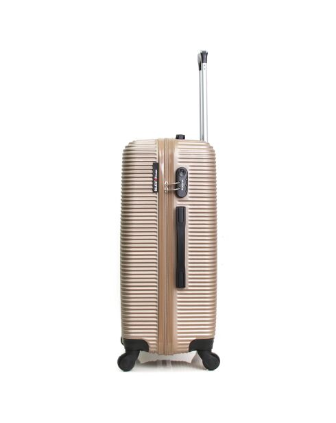 London cabinekoffer met 4 wielen 50 cm goud