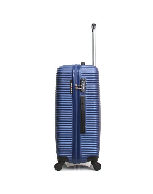 London-Reisekoffer mit 4 Rädern, 70 cm, marineblau
