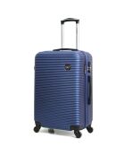 London cabinekoffer met 4 wielen 50 cm marineblauw