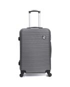 3 Valises 4 roues 50/60/70 cm London gris foncé