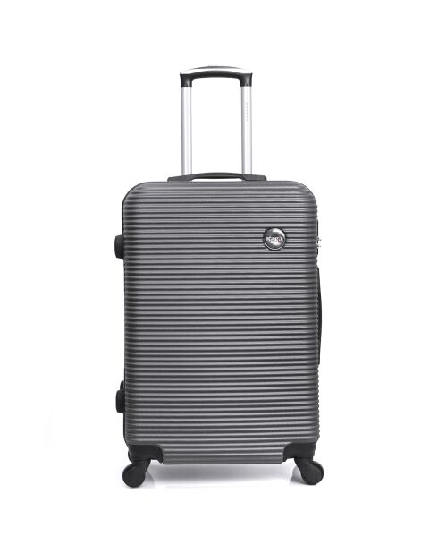3 Valises 4 roues 50/60/70 cm London gris foncé