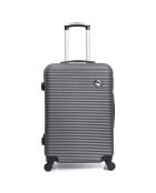 Valise Long Séjour  4 roues  70 cm London gris foncé