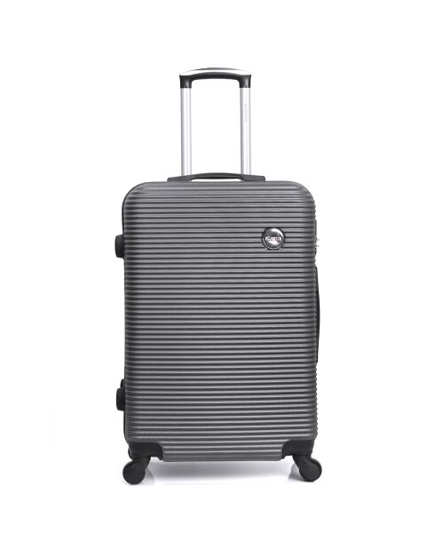 Valise Long Séjour  4 roues  70 cm London gris foncé