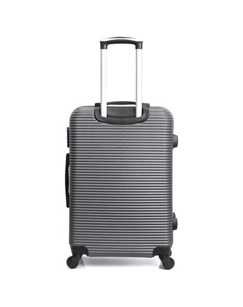Valise Long Séjour  4 roues  70 cm London gris foncé