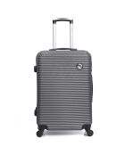Valise Moyen Séjour 4 roues London 60 cm gris foncé