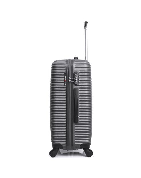 Valise Moyen Séjour 4 roues London 60 cm gris foncé