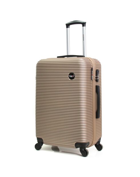 London Medium Stay Koffer met 4 wielen 60 cm goud