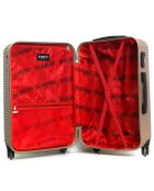 London Medium Stay Koffer met 4 wielen 60 cm goud