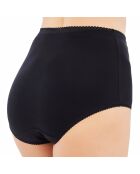 3 schwarze Maxi-Stretchhöschen aus Baumwolle