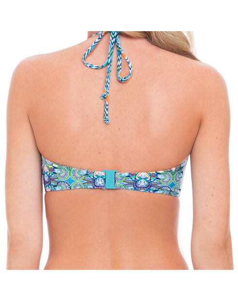 Haut de Maillot India bleu/multicolore