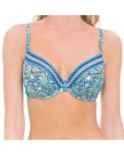 Haut de Maillot India bleu/multicolore