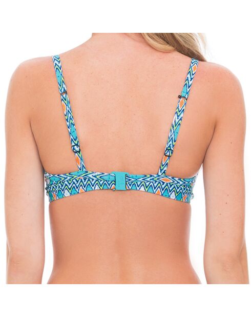 Haut de Maillot India bleu/multicolore