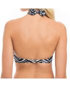 Haut de Maillot Marble noir/blanc
