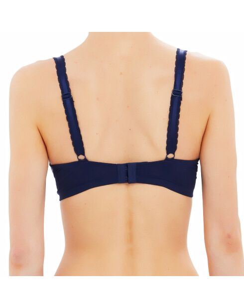 Marineblauer, gepolsterter Push-Up-BH