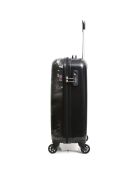 Valigia Rooftop 4 ruote 53 cm stampata nera