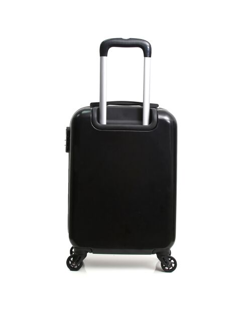 Valigia Rooftop 4 ruote 53 cm stampata nera