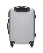 Valise Long Séjour 4 roues Lanzarote 75 cm argentée