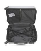 Valise Long Séjour 4 roues Lanzarote 75 cm argentée