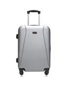 Valise Long Séjour 4 roues Lanzarote 75 cm argentée
