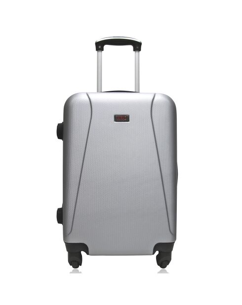 Valise Long Séjour 4 roues Lanzarote 75 cm argentée