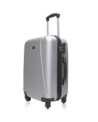 Valigia Lanzarote Medium Stay con 4 ruote singole 65 cm argento