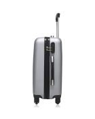 Valigia Lanzarote Medium Stay con 4 ruote singole 65 cm argento