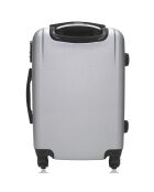 Valigia Lanzarote Medium Stay con 4 ruote singole 65 cm argento