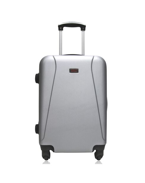 Lanzarote Medium Stay Koffer met 4 enkele wielen 65 cm zilver