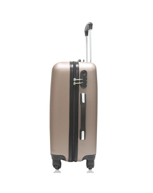 Lanzarote Long Stay Koffer met 4 wielen 75 cm roségoud