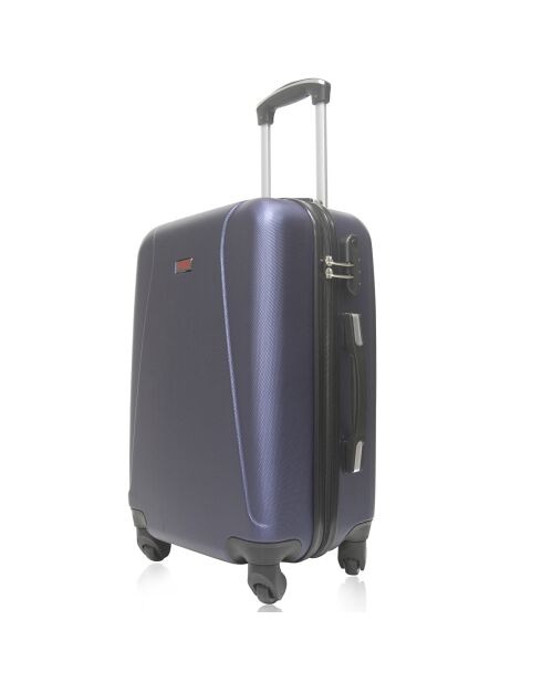 Valigia Lanzarote Medium Stay 4 ruote singole 65 cm blu marino
