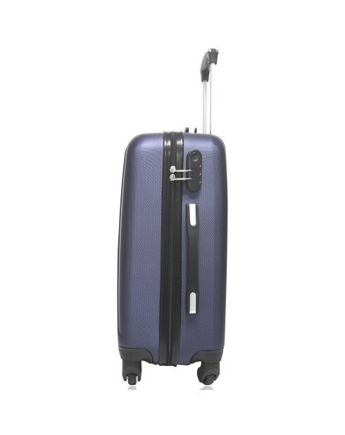 Valigia Lanzarote Medium Stay 4 ruote singole 65 cm blu marino