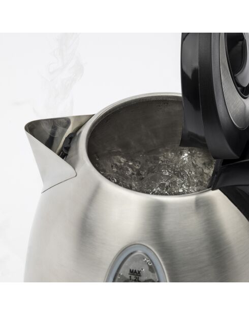 BO12 grau/schwarzer elektrischer Wasserkocher - 1,2 l