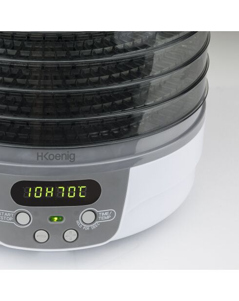 DSY700 Dörrgerät, weiß/grau, 250 W