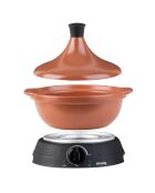 Tajine électrique 3L noir/rouge - 3000 W