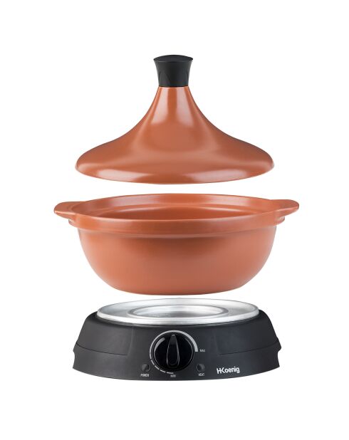 Tajine électrique 3L noir/rouge - 3000 W
