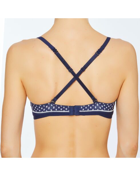 Soutien-gorge Coques Claire Bretelles multipositions bleu marine