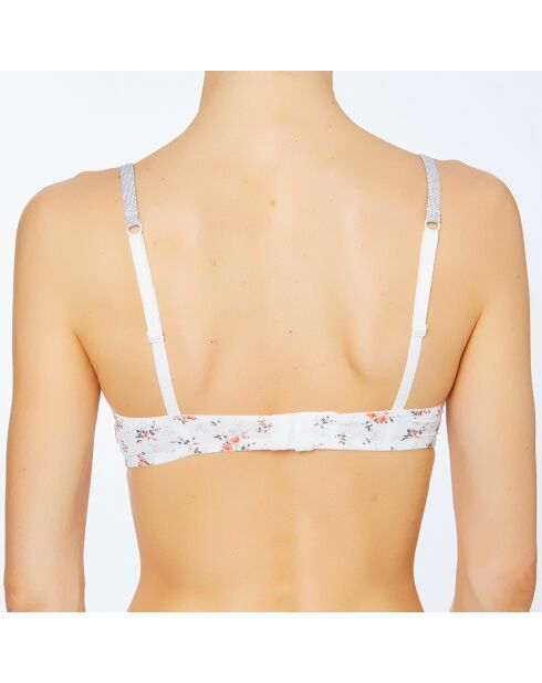 Soutien-gorge Push-up Alexandria à motifs écru