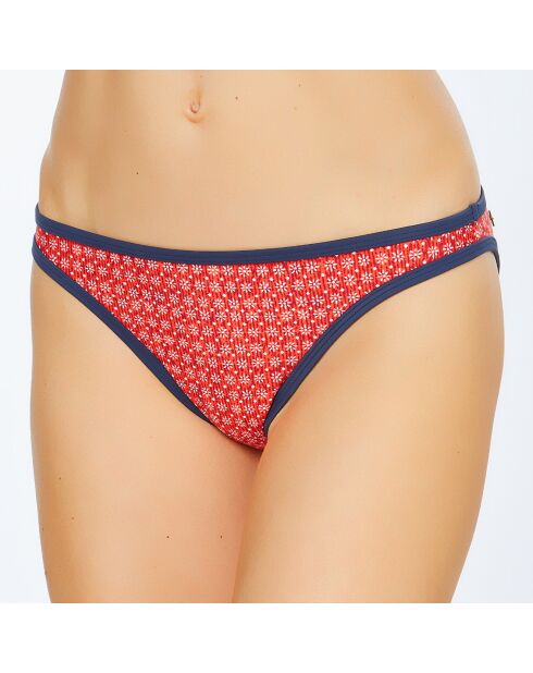 Bas de Maillot de Bain Colonial rouge/marine