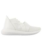 Baskets en Cuir & Toile Tubular Defiant W blanches