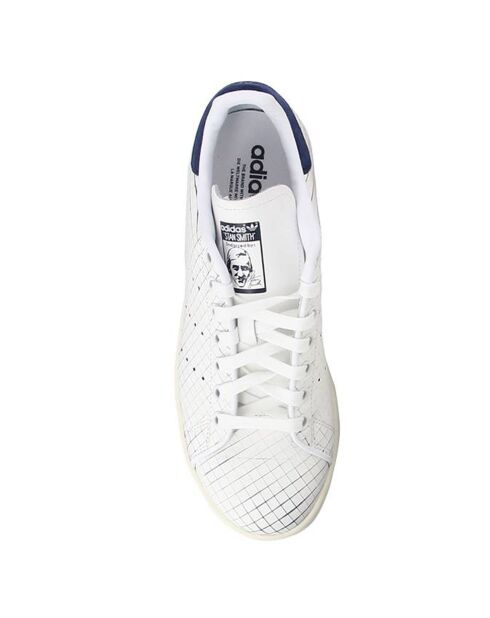 Baskets en Cuir Stan Smith W blanc/marine