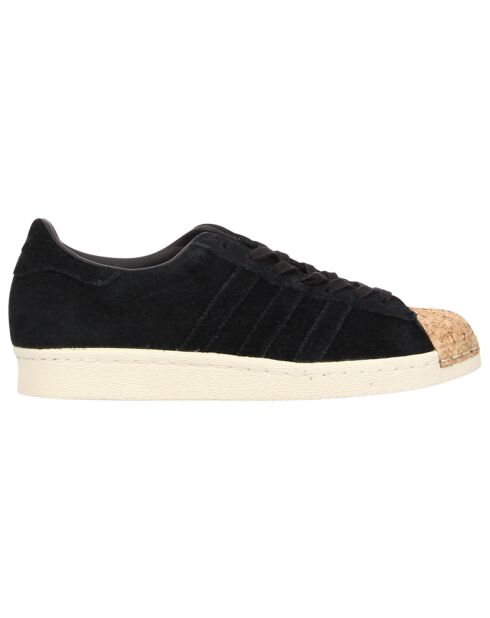 Baskets en Velours de Cuir & Liège Superstar 80S Cork noires