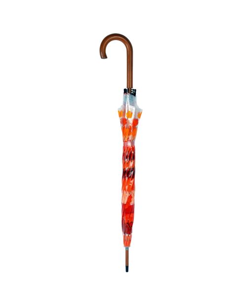 Parapluie transparent/orange