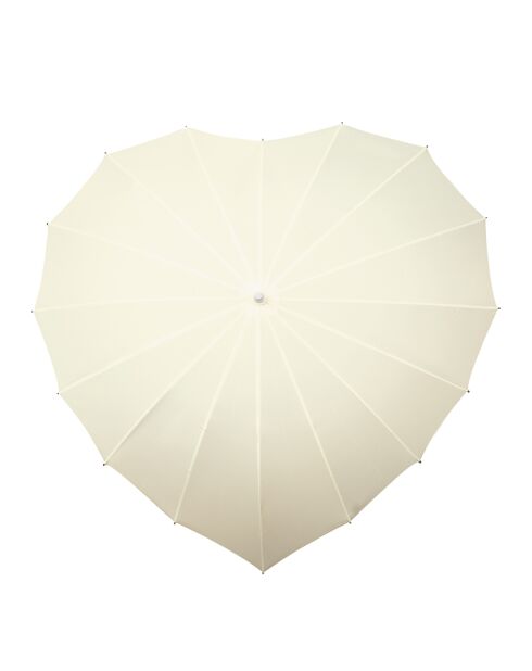 Parapluie Coeur blanc cassé