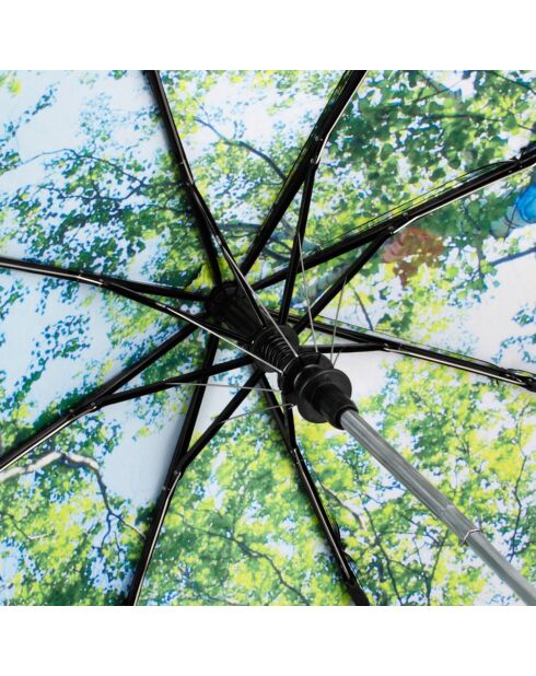Nature automatische zwart/groene paraplu