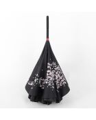 Zwart/roze omgekeerde paraplu