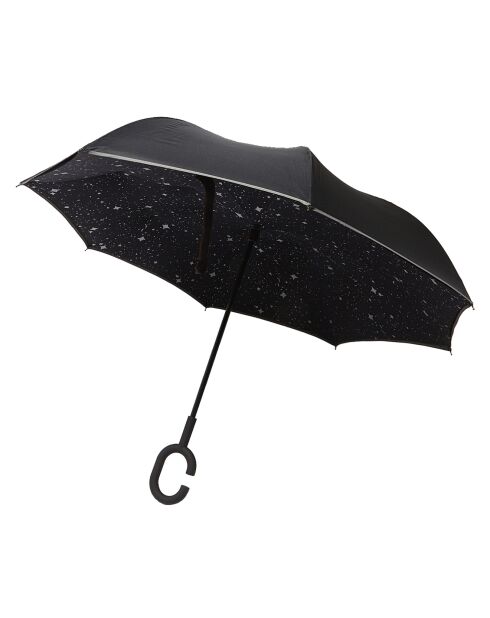 Parapluie Inversé noir phosphorescent