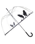 Parapluie transparent/noir