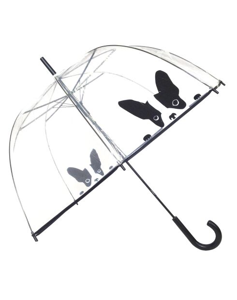 Parapluie transparent/noir
