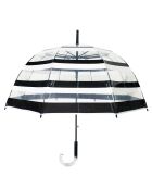Parapluie transparent/noir/blanc