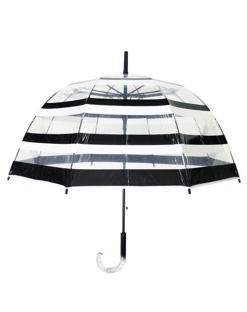 Parapluie transparent/noir/blanc